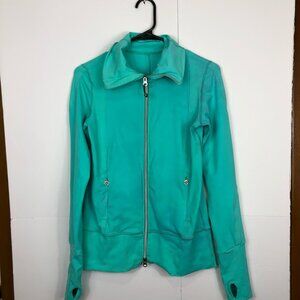 Lululemon Turquoise Zip Up Jacket Sz 6
